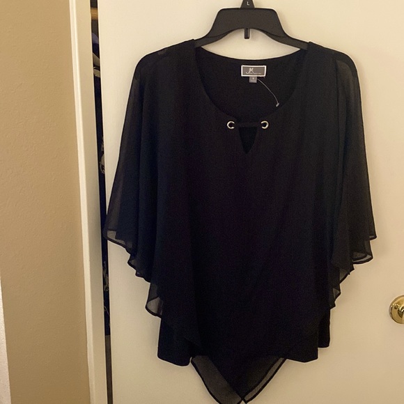 JM Collection Women’s Bat-Wing Sleeves Tops - Picture 1 of 2
